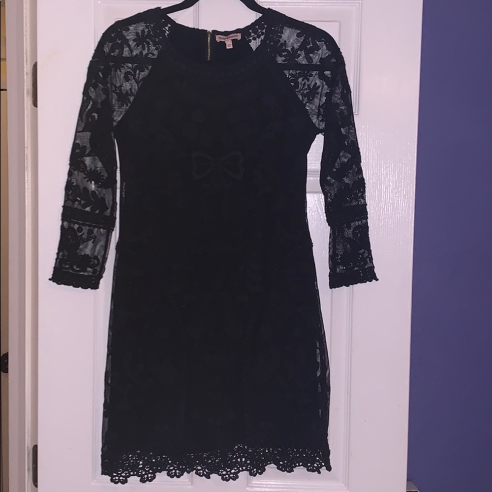 RARE Authentic Juicy Couture Black Lace Dress